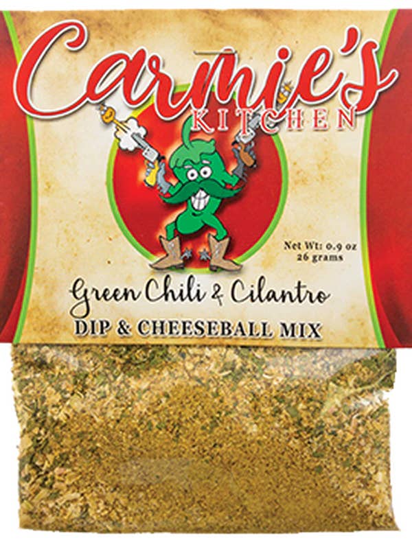Green Chile and Cilantro Dip Mix for wholesale by Carmie's Kitchen