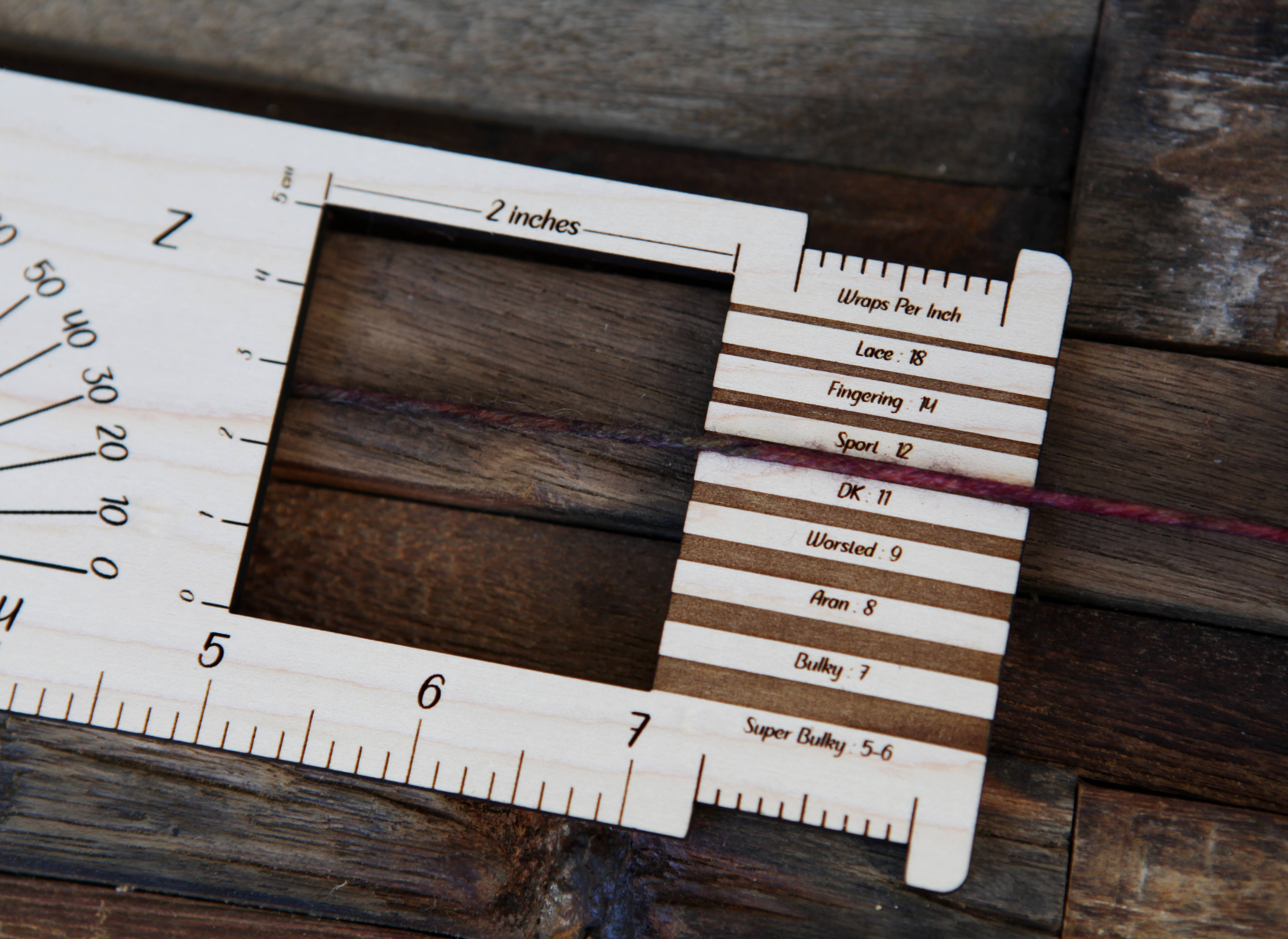 Sunrise Grove - Wholesale Knitting/Crochet Supplies - Owl: 2" Gauge Swatch, Ruler, Needle, Twist Angle, Yarn Gauge11