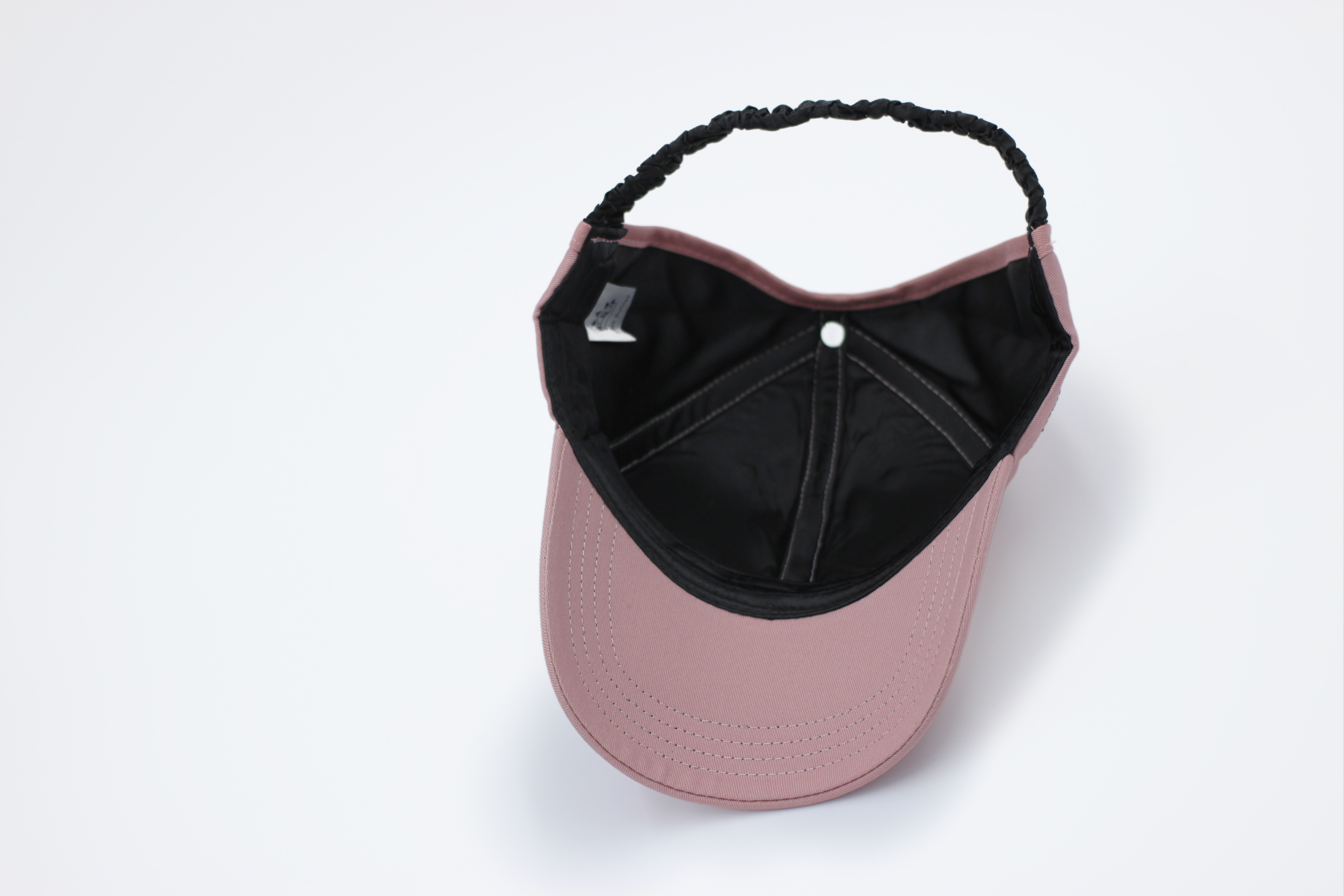 Black Sunrise - Wholesale Baseball Cap - Women's - Rose Pink Satin Lined Half-Full Baseball Cap6