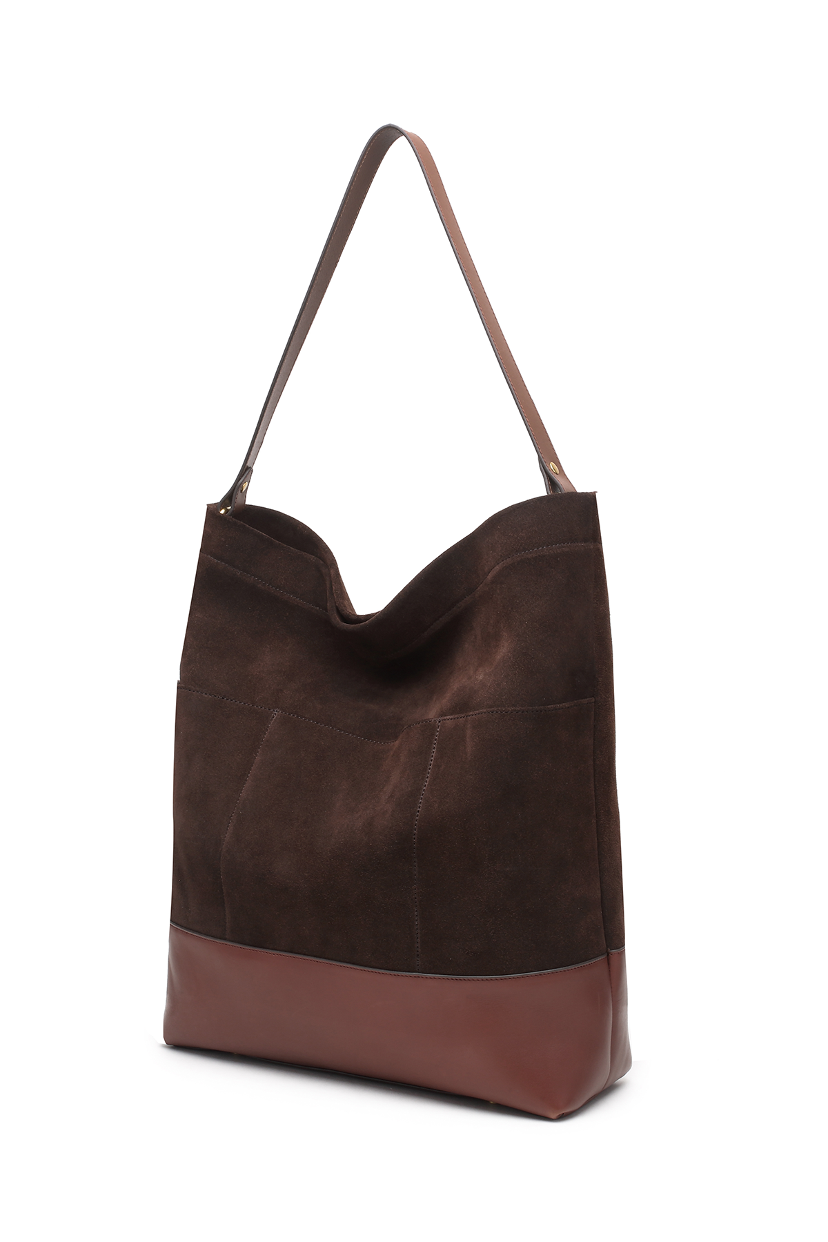 R.Riveter - Wholesale Crossbody Bag - Women's - Doyle | Coffee Suede + Brown6