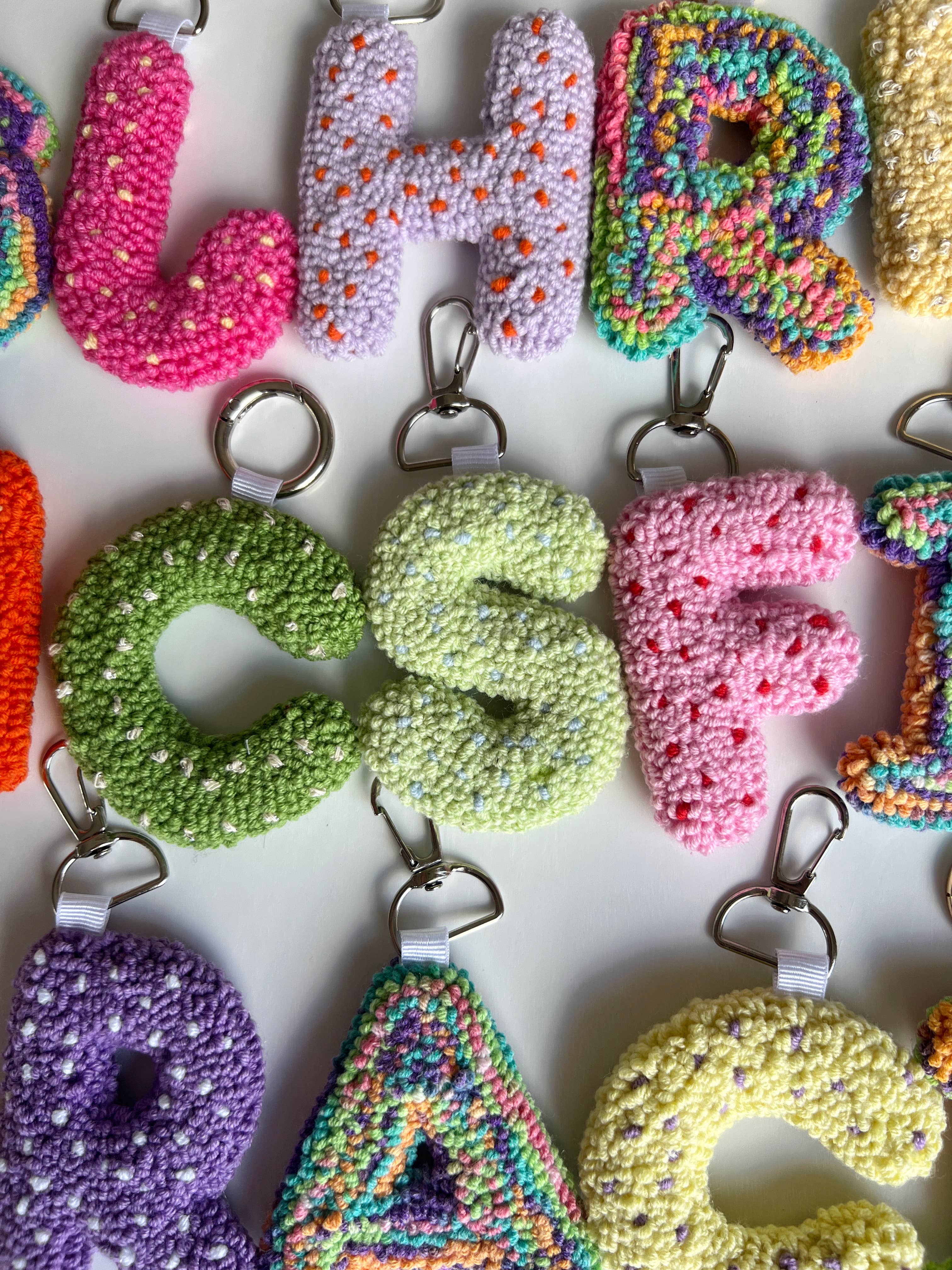 EmbroiderywithAycan - Wholesale Keychain – Women's - Letter Keychains, Handmade Initial Keychains3