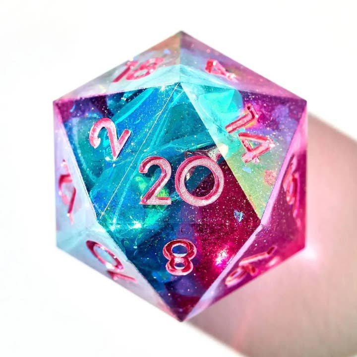 Ensemble de 7 dés irisés Mermaid's Laughter pour la vente par Dispel Dice