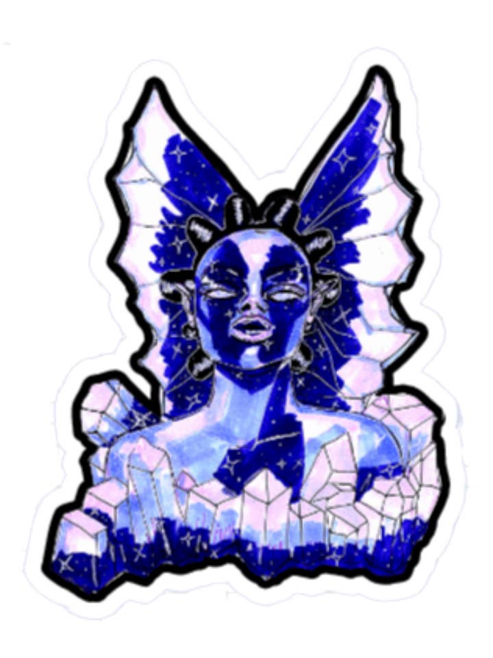 Crystal Fairy Sticker for wholesale by D. Ridley Designs