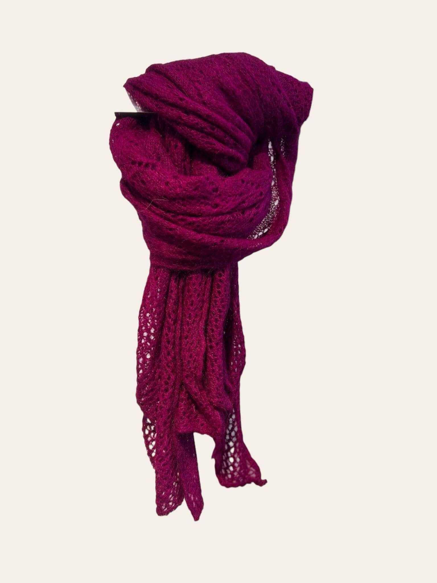 NAÏS PARIS - Wholesale Scarf - Women's - OPENWORK MOHAIR WOOL SHAWL24