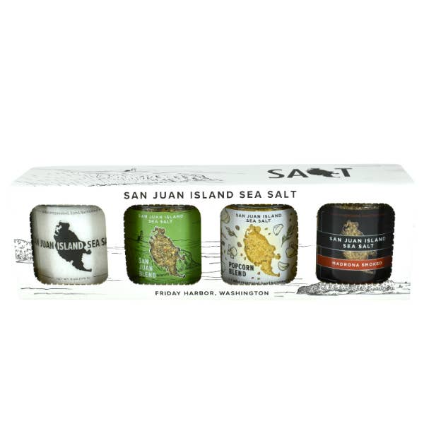 Best Sellers Four Pack Gift Set for wholesale by San Juan Island Sea Salt