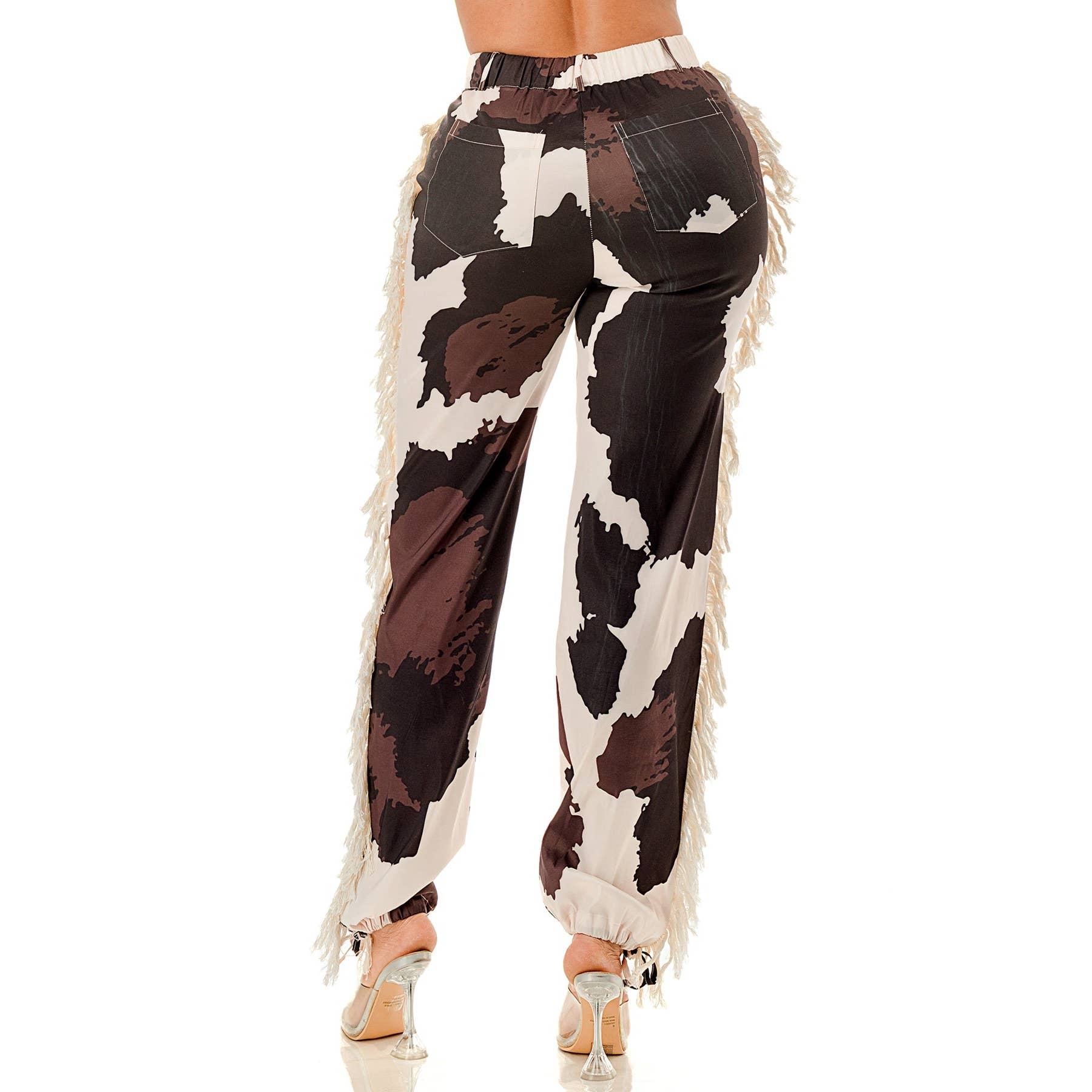 DORCAS - Vendita all'ingrosso Pantalone - Donna - Pantaloni con nappine laterali, fascia elastica in vita e tasche laterali6