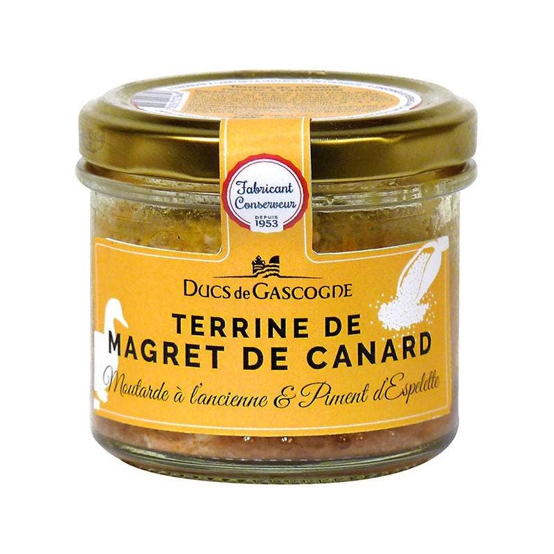 Ducs de Gascogne – Conservas de fruta por atacado – Terrina de Peito de Pato com Mostarda Tradicional 90 g0