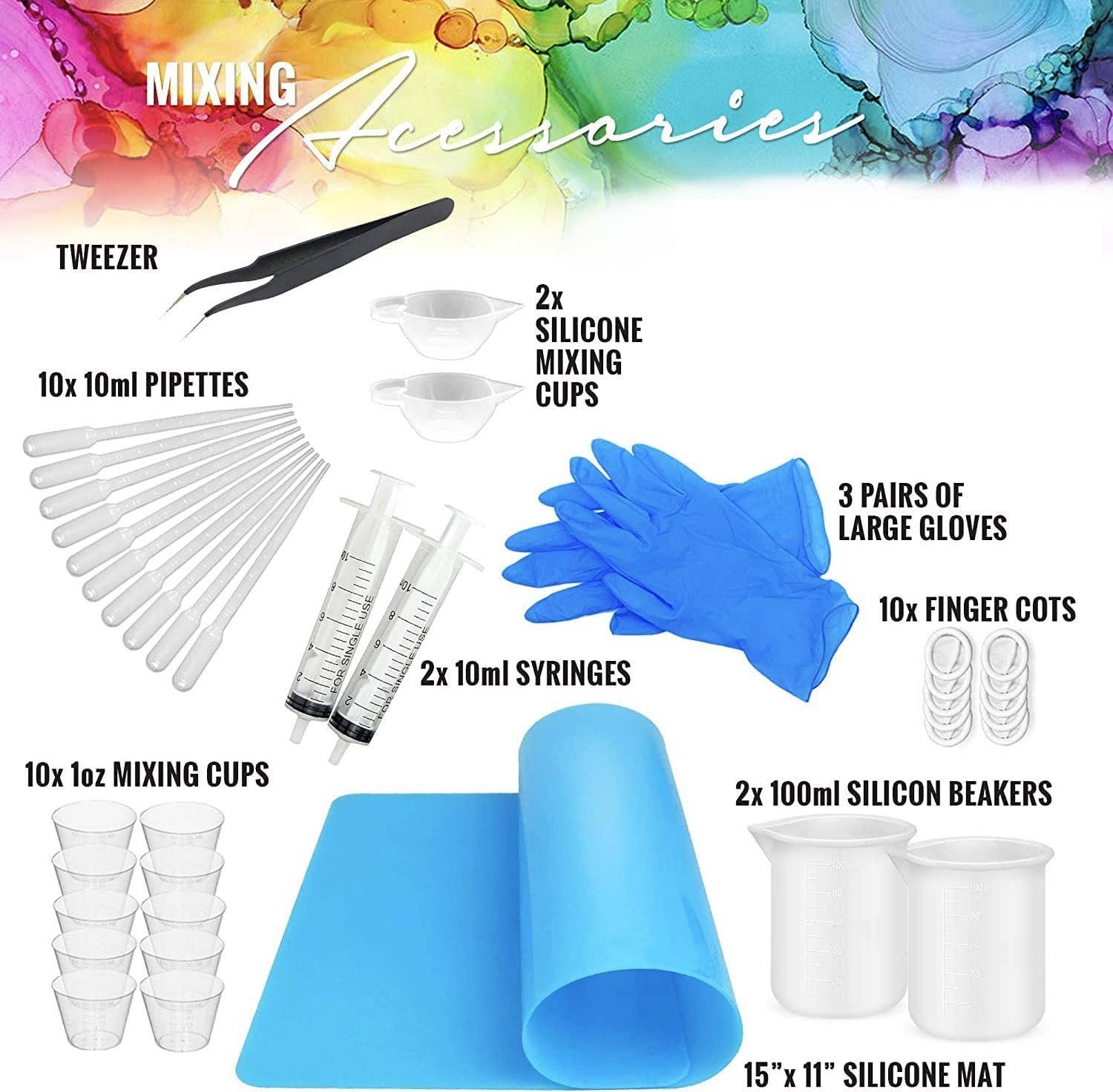 Pixiss - Wholesale Handy Tool - Resin Mixer Bundle - Mica Powder Accessories Rechargeable and Easy to Use Epoxy Resin Mixer by Pixiss0