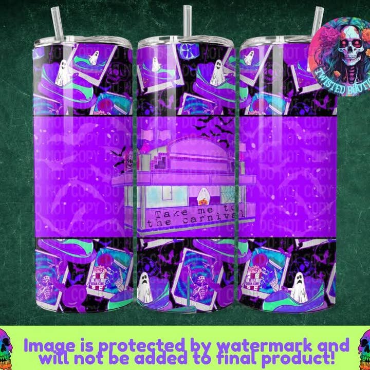Take Me To The Carnival Tumbler for wholesale by Twisted Bootique