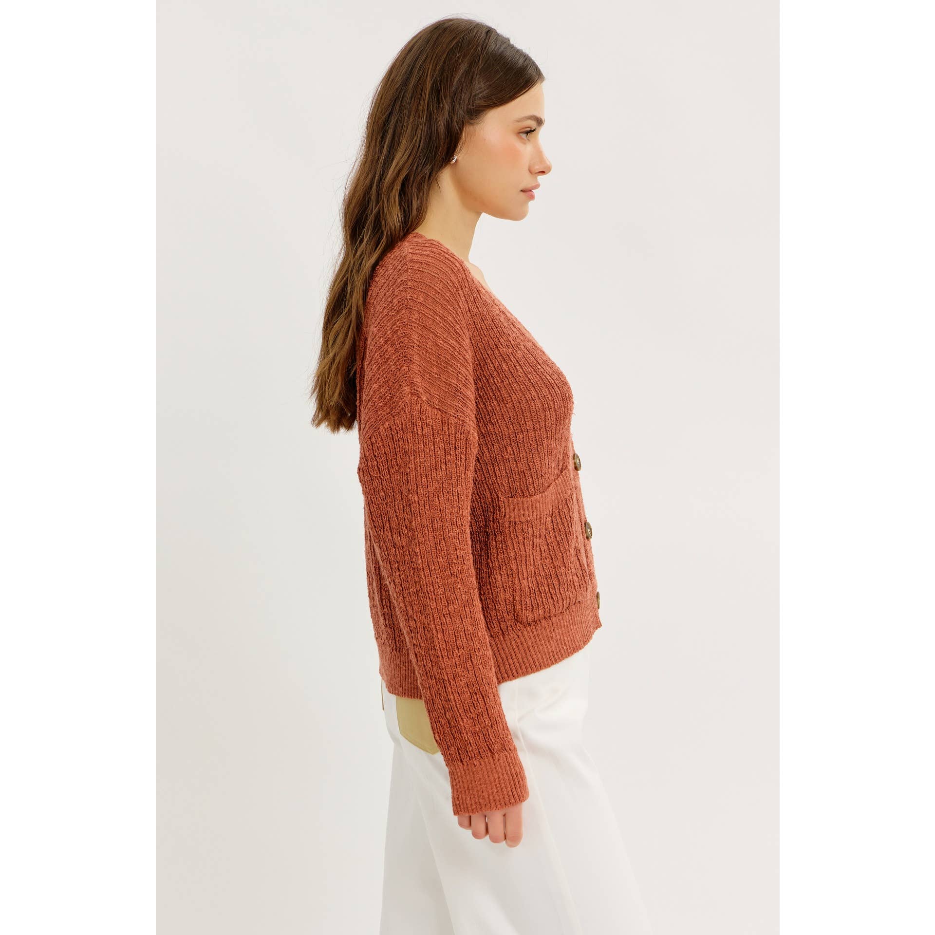 idem ditto – Engroshandel Cardigan - Dame – Ubesværet cool løs sweater-cardigan med lommer5