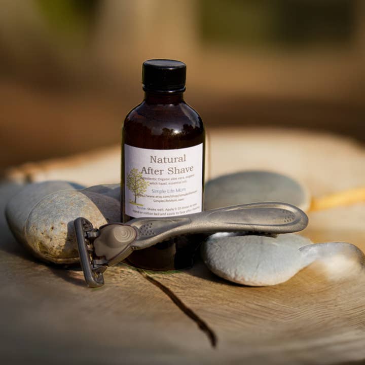 Simple Life Mom - Wholesale Aftershave – Men’s - MENS AFTER SHAVE Splash and Toner - 100 natural, organic, gift, with aloe vera, witch hazel and essential oils, natural skin care for man0