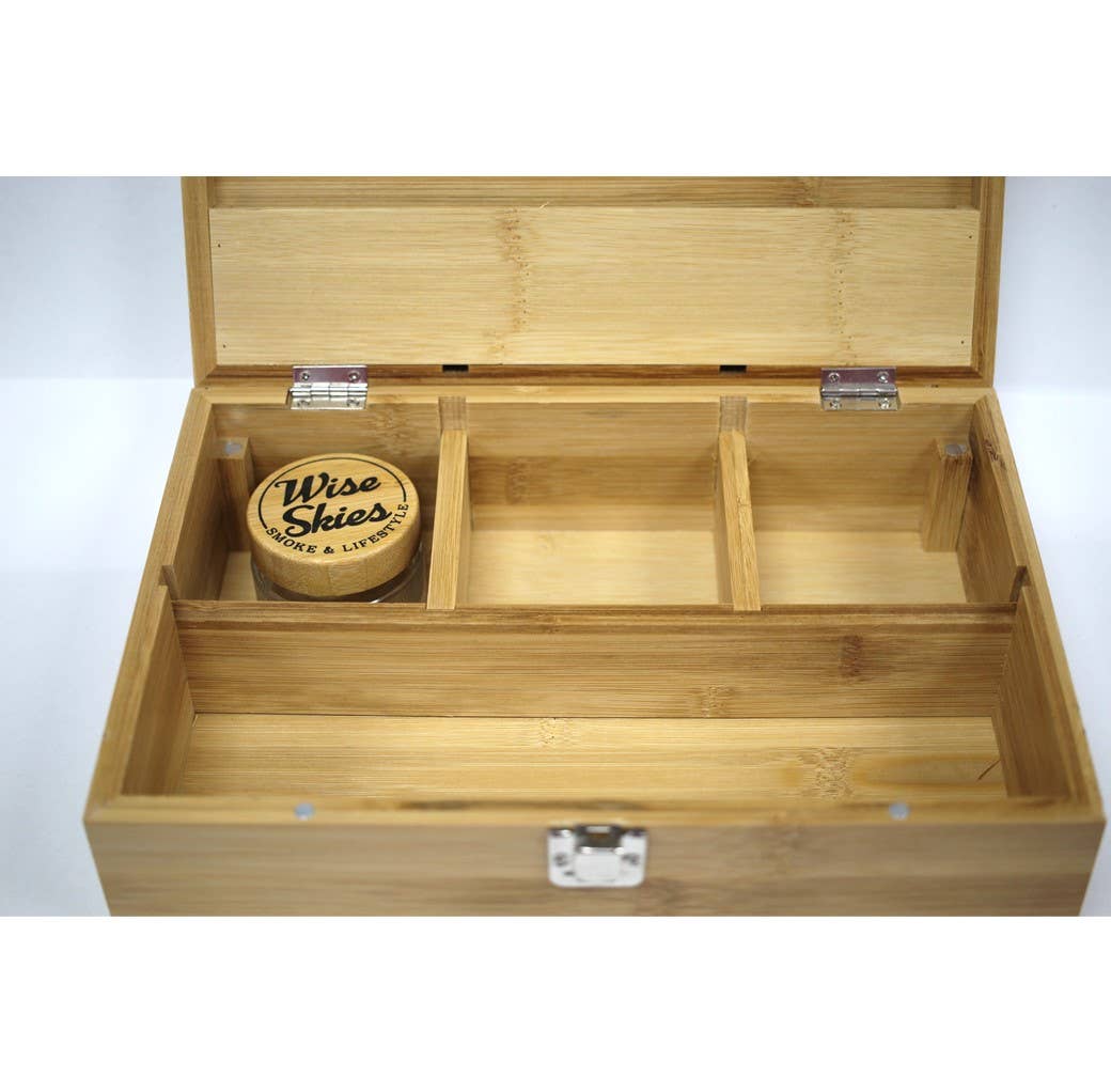 Wise Skies – wholesale Decorative box – Wise Skies Bamboo Wooden Rolling Box5