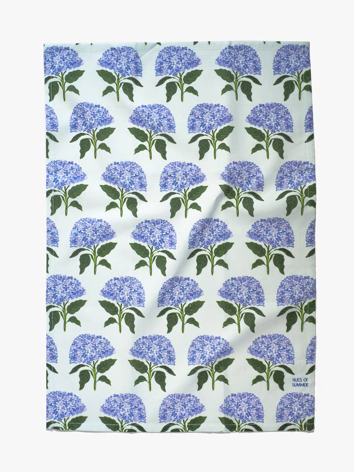 Hydrangea Blooms Tea Towel for wholesale by Hues of Summer