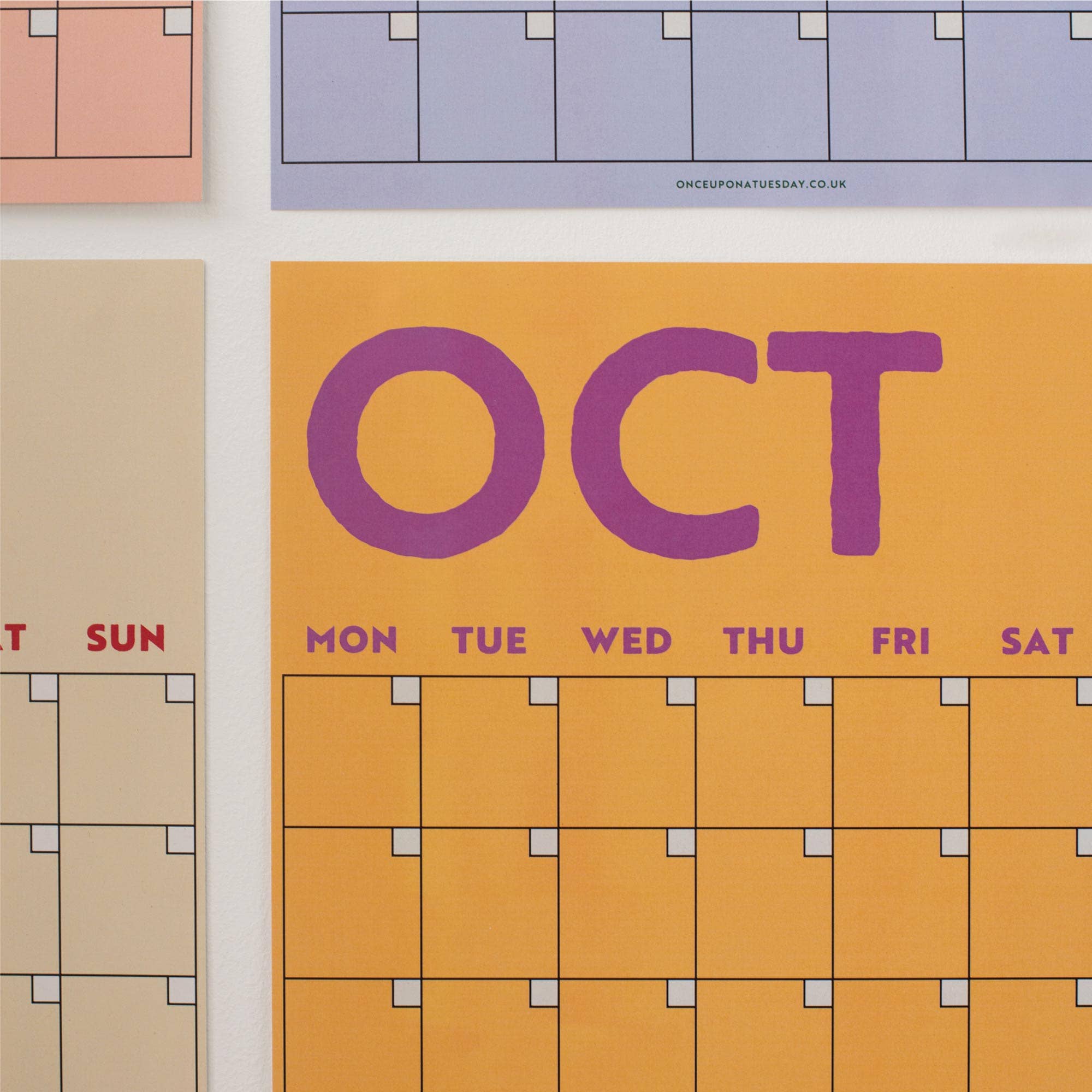 Good Tuesday (Once Upon a Tuesday) - Wholesale Planner - Monthly Undated A3 Wall Planner | 12 Pages | Colourburst6