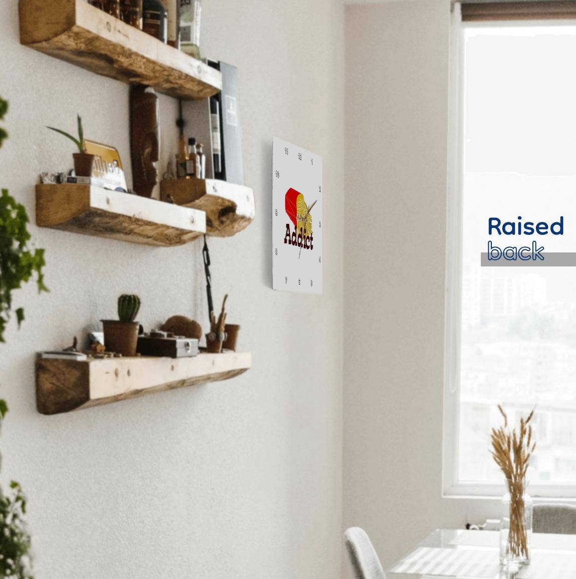 3dRose – wholesale Väggklocka – 3dRose, Pommes frites-beroende, Väggklocka2