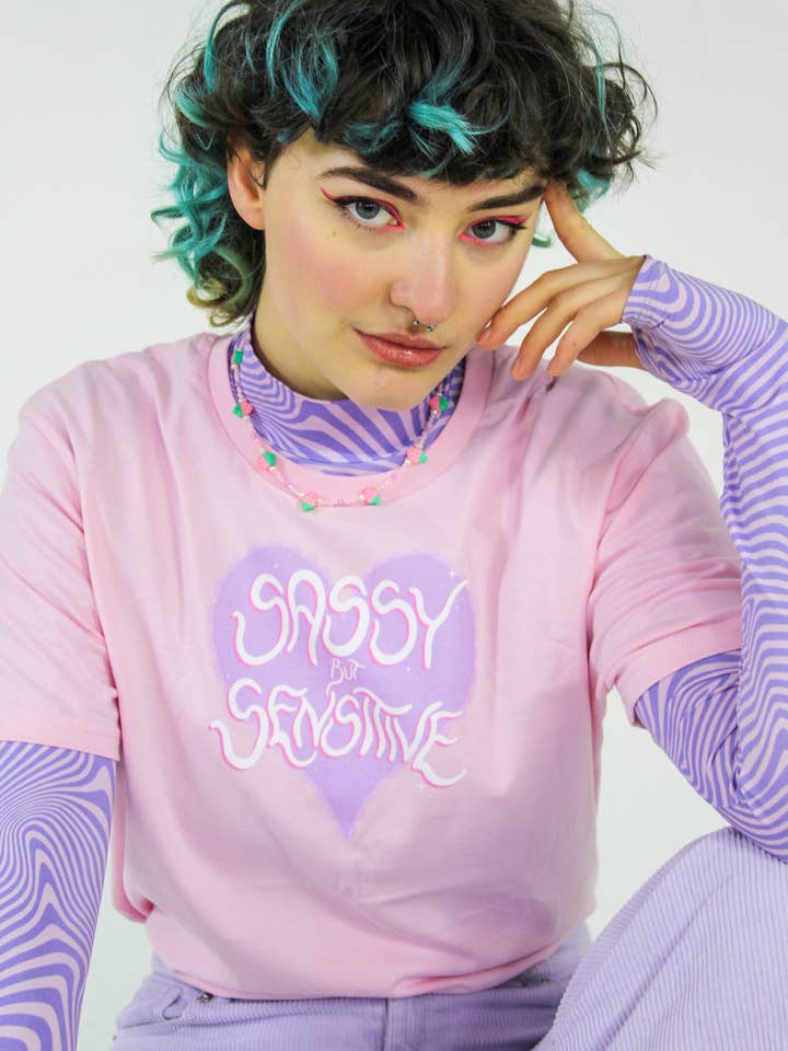 Sassy but sensitive t-shirt for wholesale by koukou