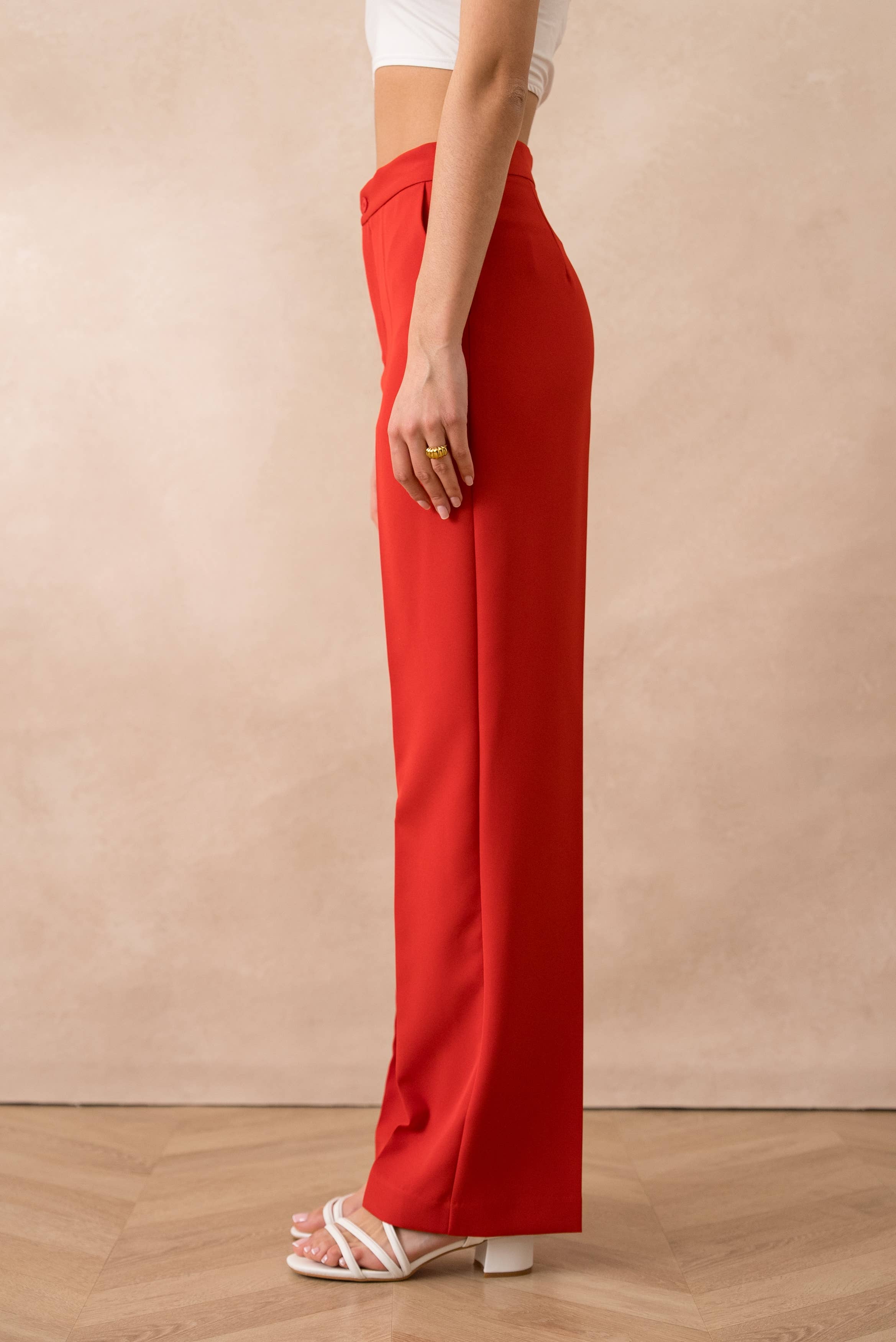 Attentif Paris - Wholesale Pants - Women's - [Signature] Long straight-cut pants38