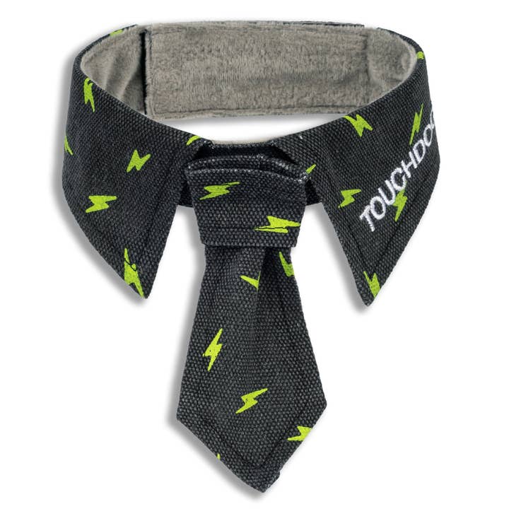 Pet Life - Wholesale Pet Collar - Dog - Touchdog ® Black Pattern Easy-Adjustable Velcro Designer Accessory Fashion Dog Necktie