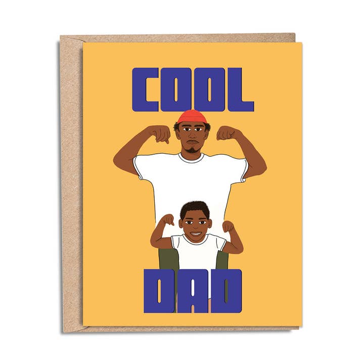 Carte de vœux Cool Dad pour la vente par Goods Made by Digitrillnana
