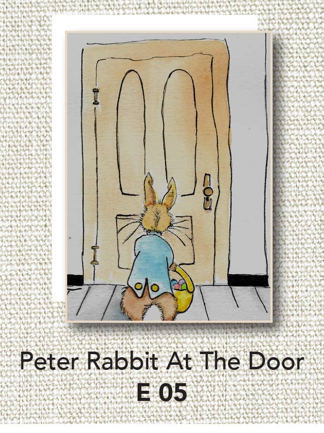 Easter Bunny At Door for wholesale by Jill Shinn Art