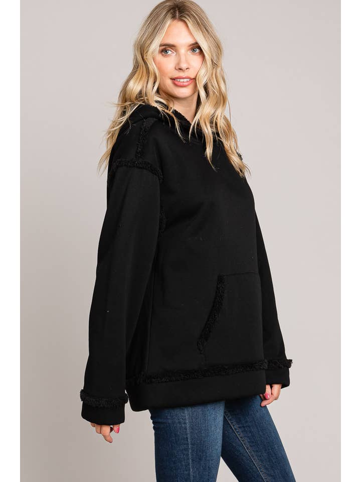 Cotton Bleu - Wholesale Hoodie - Women's - 64507 - "Women's Everyday Casual Faux Fur Lined Hoodie"