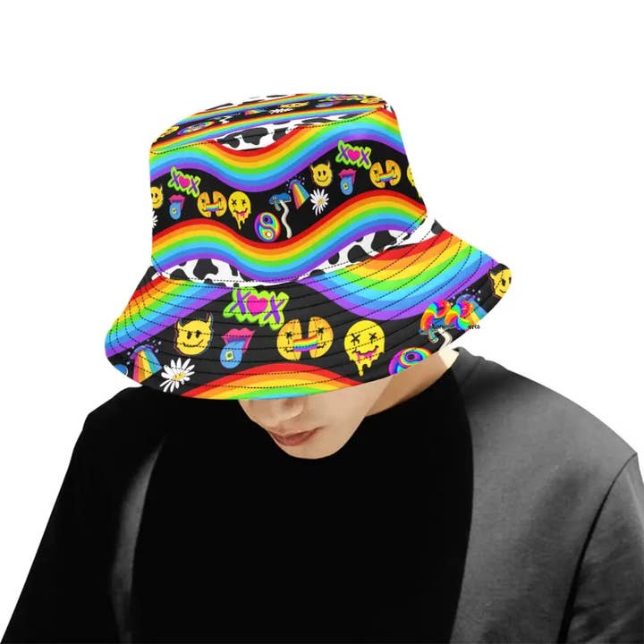 Unisex Trippy Bucket Hat for wholesale by Prism Raves