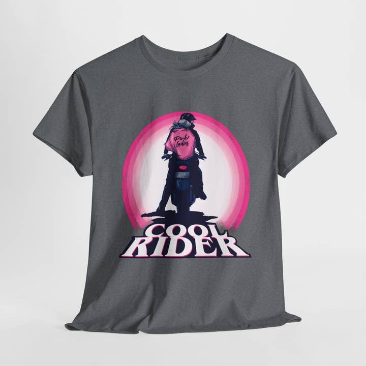 Cool Rider Unisex Heavy Cotton Tee for wholesale by LVB Art