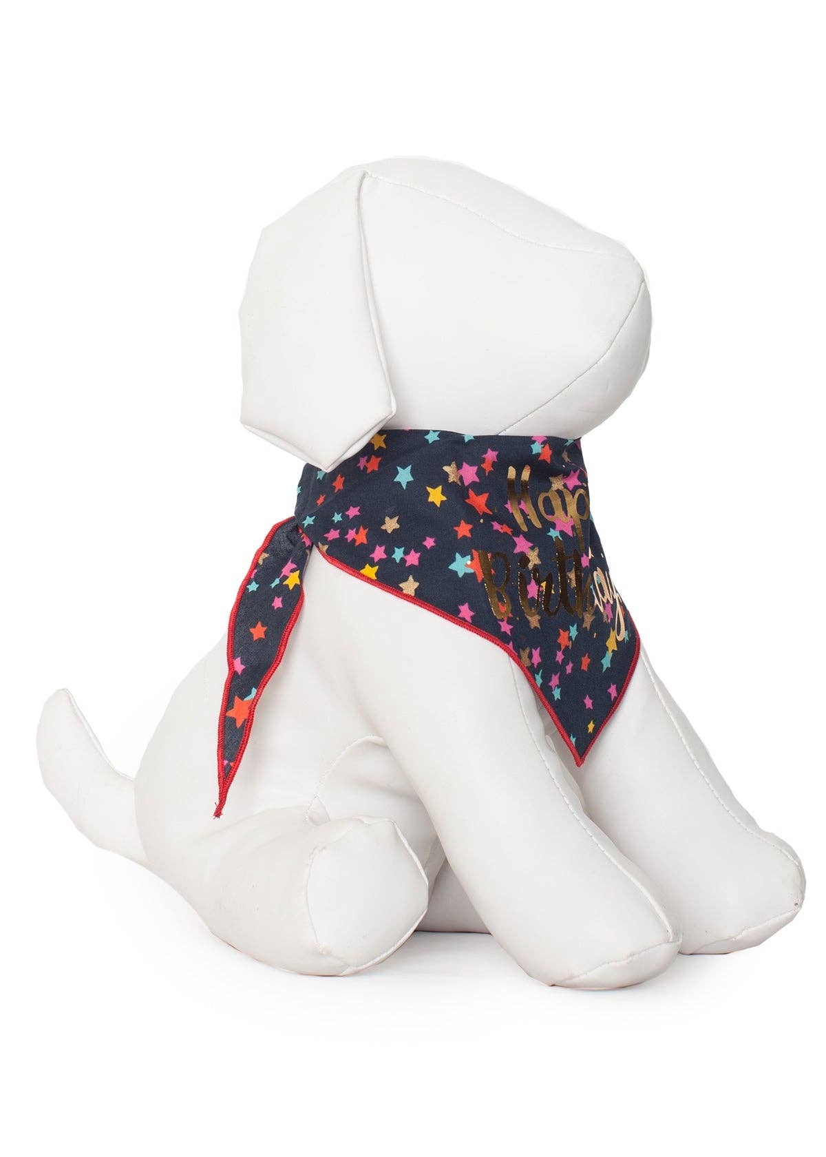 Blue Happy Birthday Dog Bandana for wholesale on Faire5