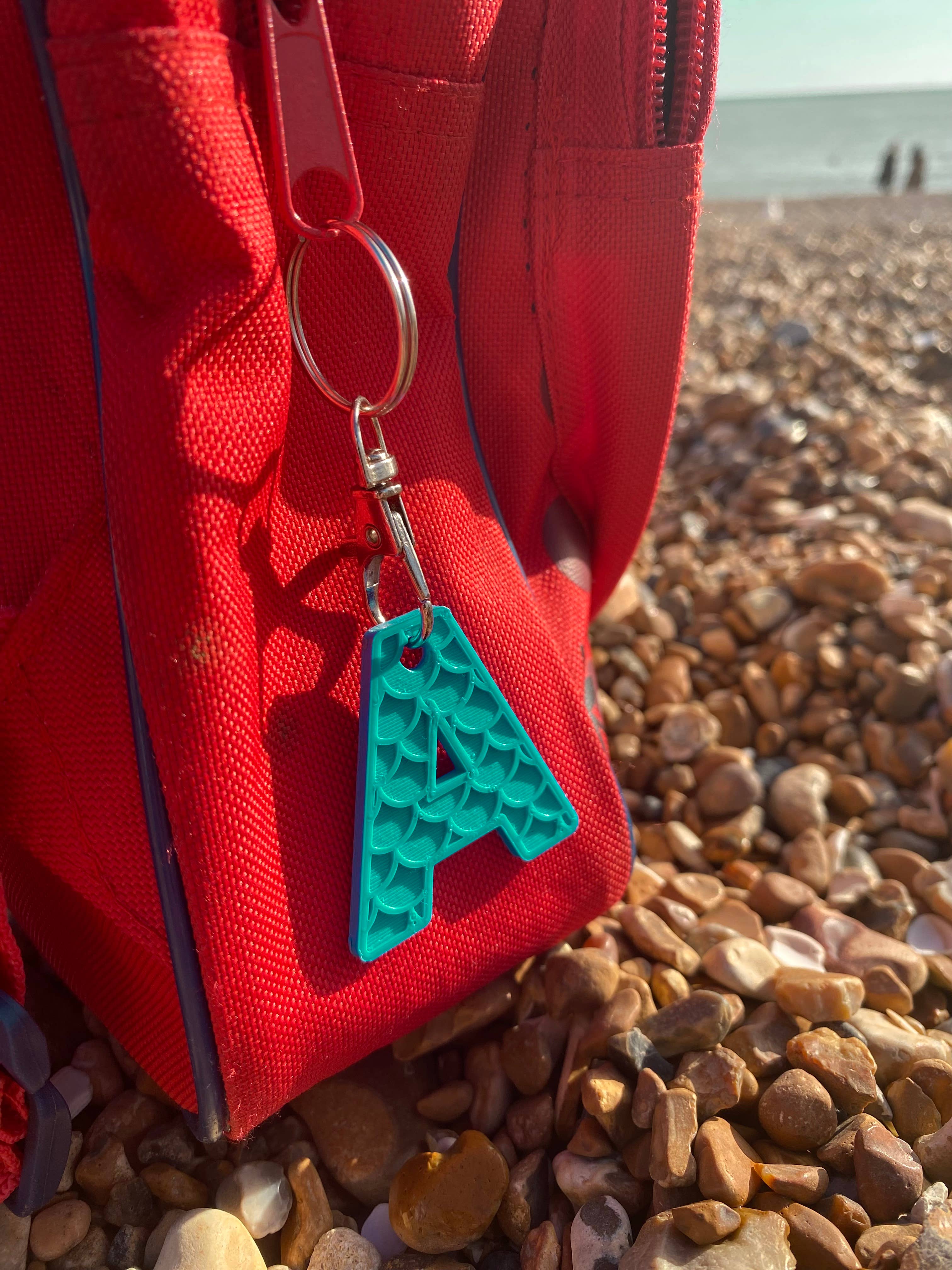 Made Happy Gifts - Wholesale Keychain – Child - Mermaid Alphabet, Shell and Starfish Keyrings1