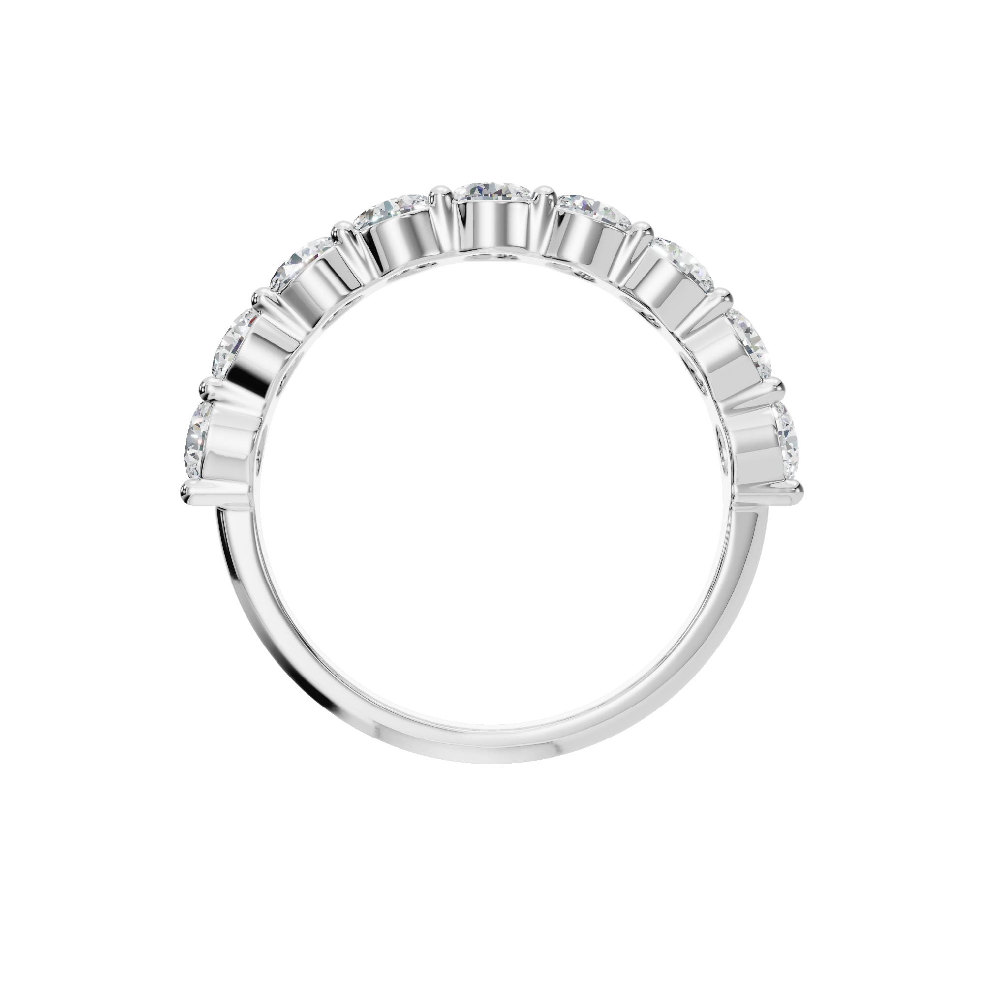 PureYou Jewelry - Wholesale Wedding Band/Ring - Certified Wedding Eternity Band Ring in Lab Grown Diamond8