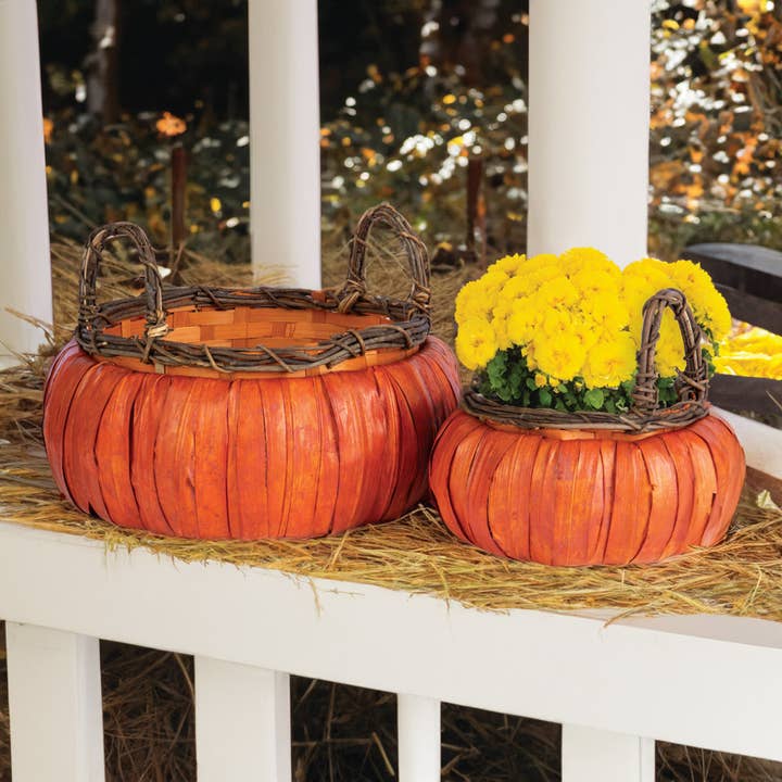 Willow Group - Wholesale Basket - S/2 RD CHIPWOOD SH
