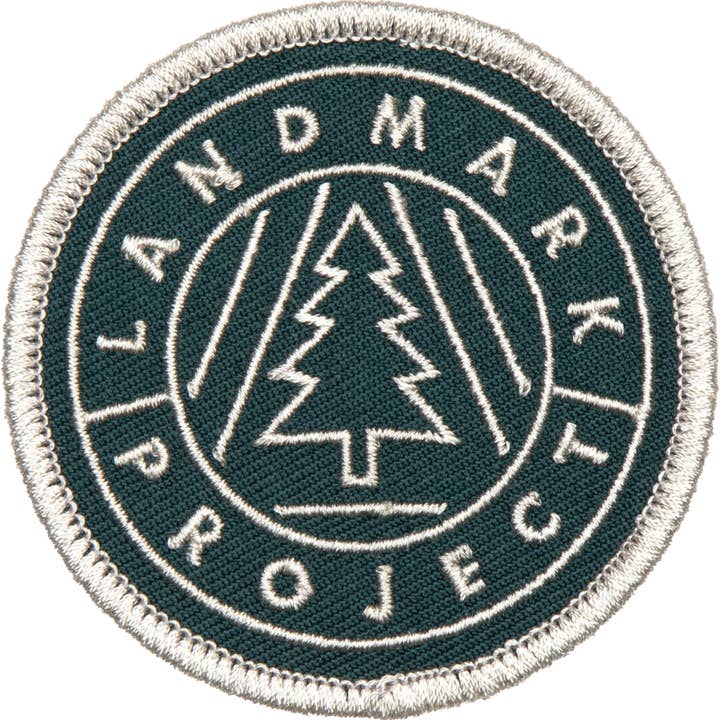 Landmark Logo Embroidered Patch for wholesale by The Landmark Project