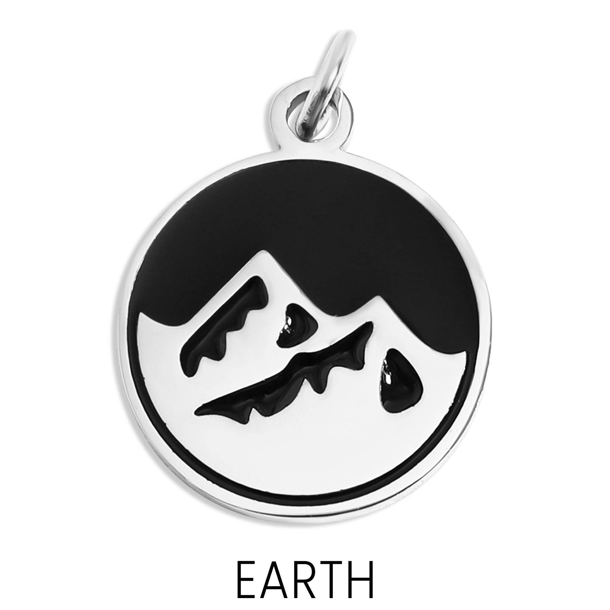WJW - Wholesale Individual Charm/Pendant - 18K Gold PVD Stainless Steel Earth, Fire, Water, & Air Element Pendant4