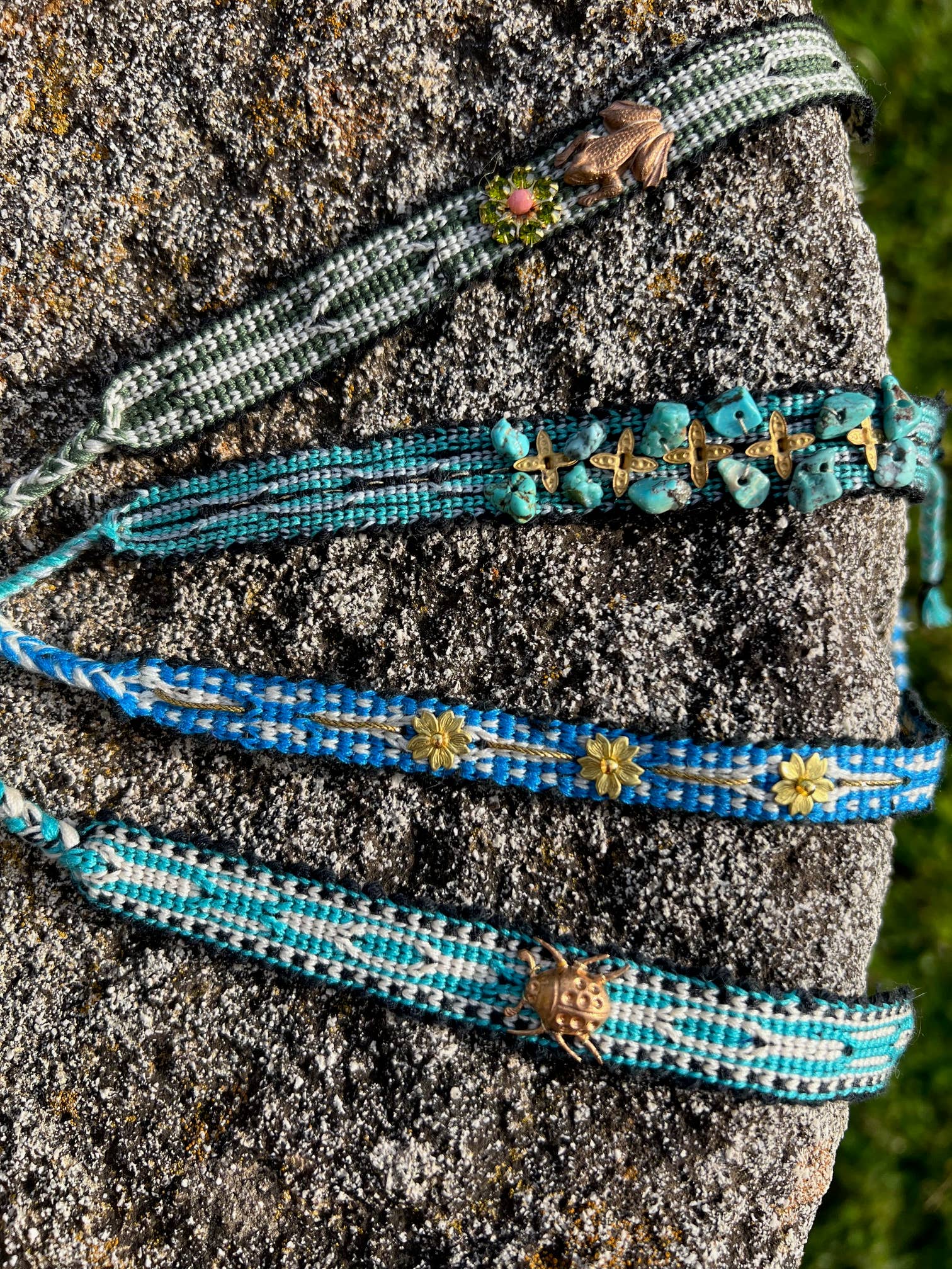 Tezeè - Wholesale Woven/Braided Bracelet - embroidered ikat fabric bracelet6