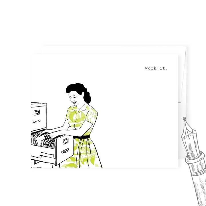 Jobba på det - Gratulationskort för wholesale av Dry Wit Goods