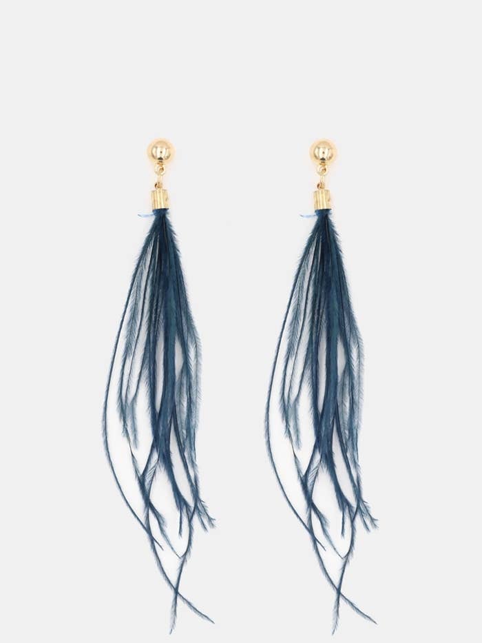 Feather Earrings for wholesale by Victoria Moda