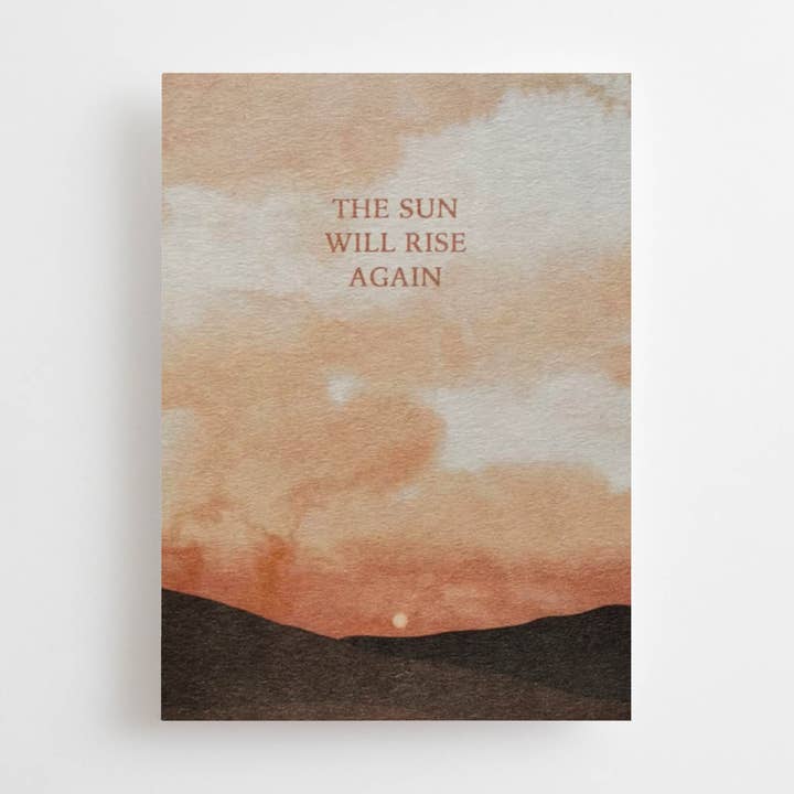 LA RENTRÉE DU SOLEIL - CARTE POSTALE - pour la vente par Anna Cosma