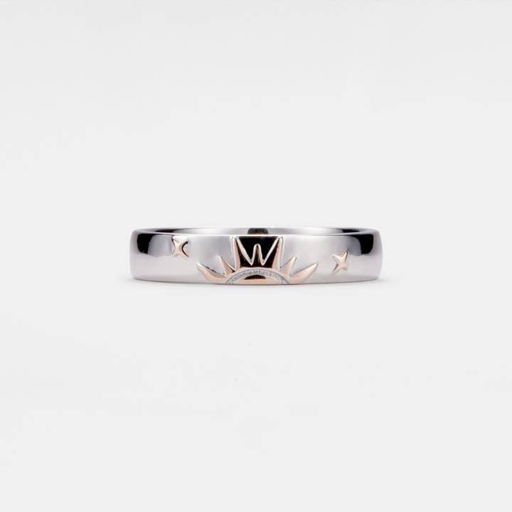Sun Moon Star Matching Couple Ring in 925 Sterling Silver for wholesale by Perimade & Co. LLC