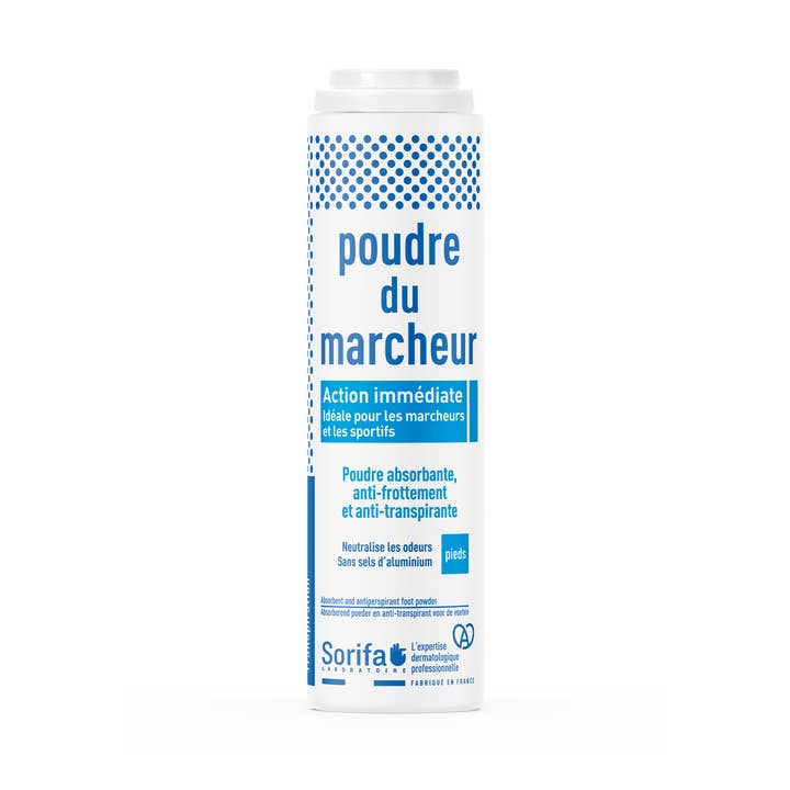 Poudre du Marteur® - Foot hygiene -100gr bottle for wholesale by Laboratoire de l'Homme de Fer - SORIFA