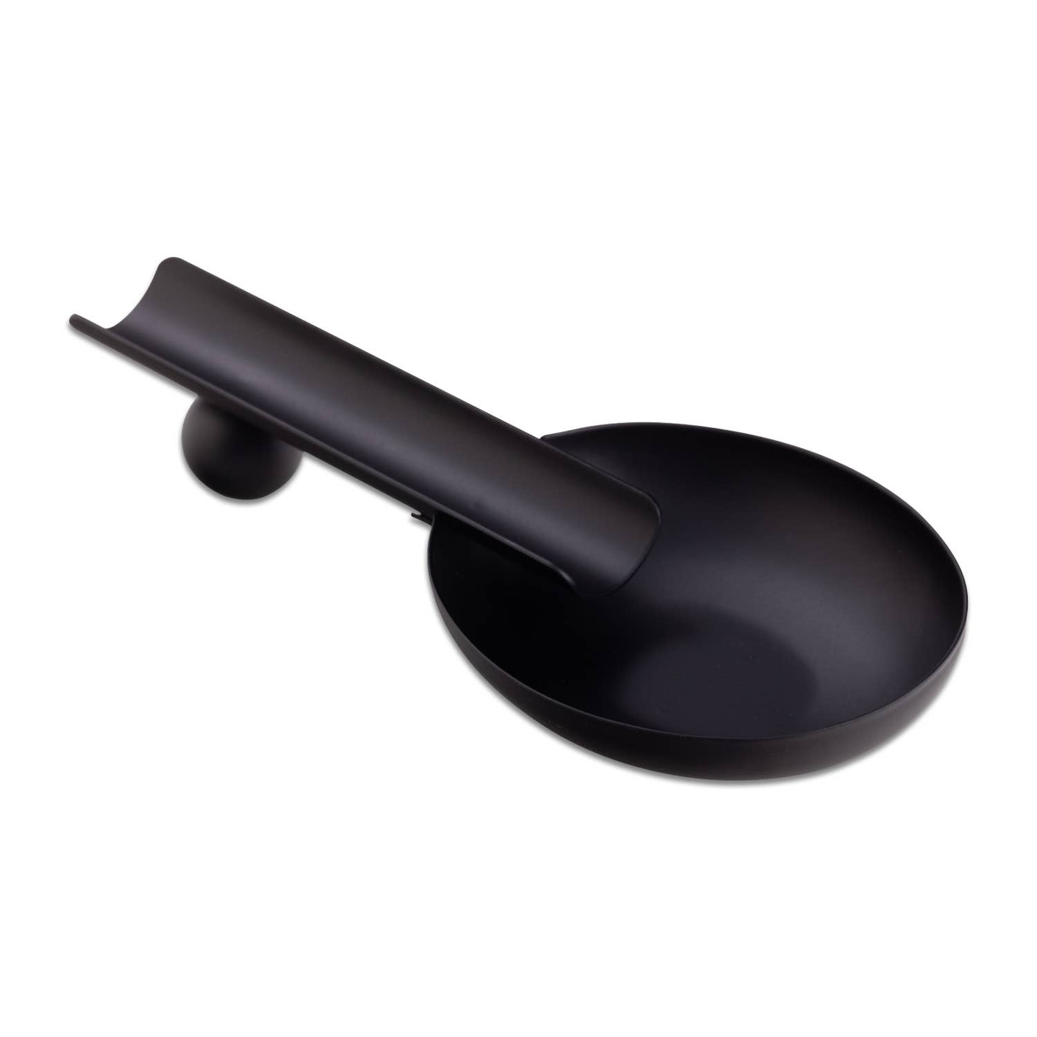 BeyBerk International - Wholesale Ashtray - Stainless Steel Cigar Ashtray- Black Finish1
