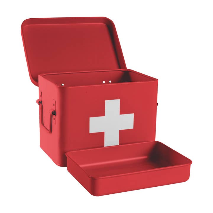 Rinkit Ltd - Wholesale First Aid Kit - Harbour Housewares First Aid Storage Canister - Red6