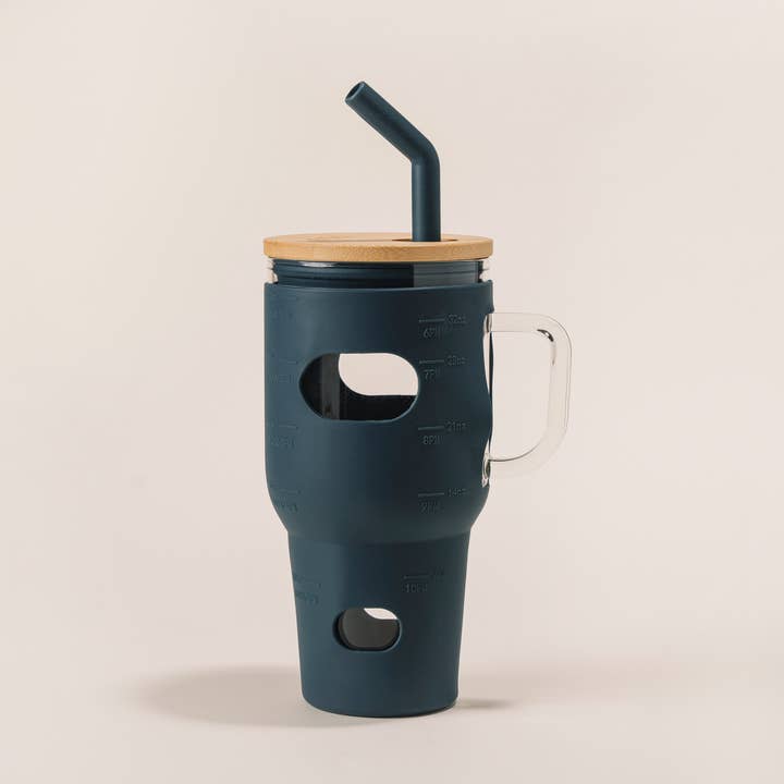 Eco Now - Wholesale Insulated Mug/Tumbler - Glass Cup with Silicon Sleeve Eco Tumbler3