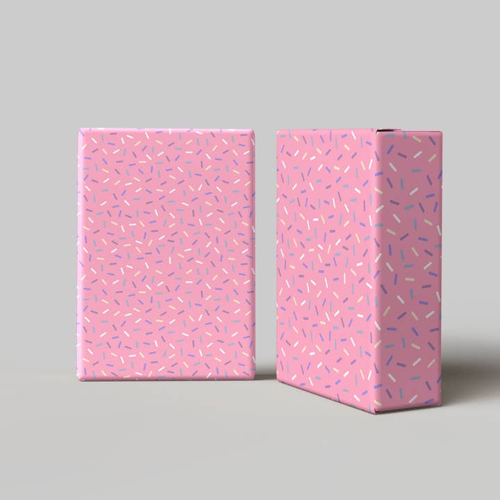 House of Binky – wholesale Flat wrap – Pink Sprinkle Wrapping Paper – Fun Pastel Gift Wrap Sheet for Birthdays & Celebrations (Copy) (Copy) (Copy) (Copy) (Copy)3