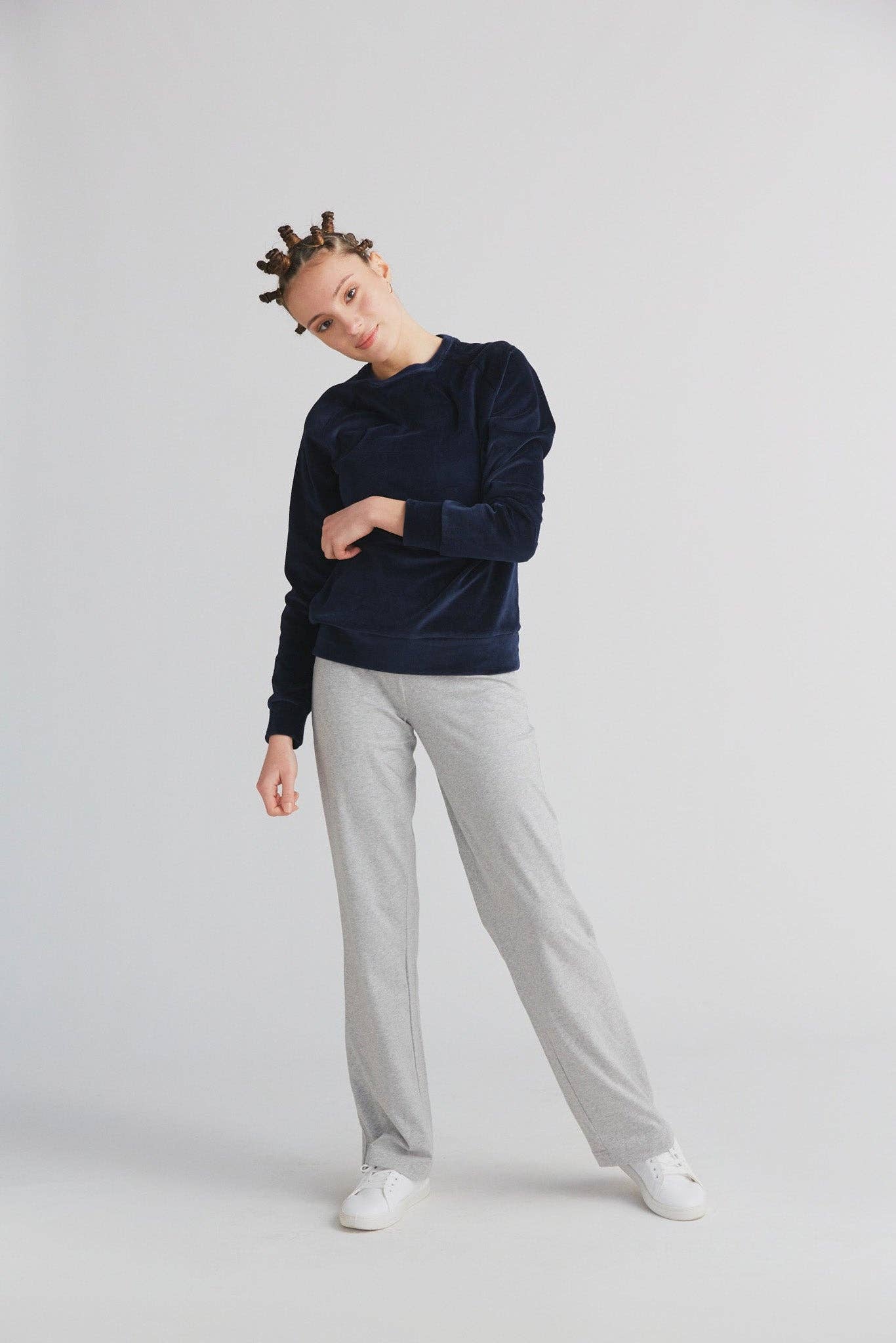 Leela Cotton - Wholesale Sweatshirt - Women's - 1277 Damen Nickysweatshirt3