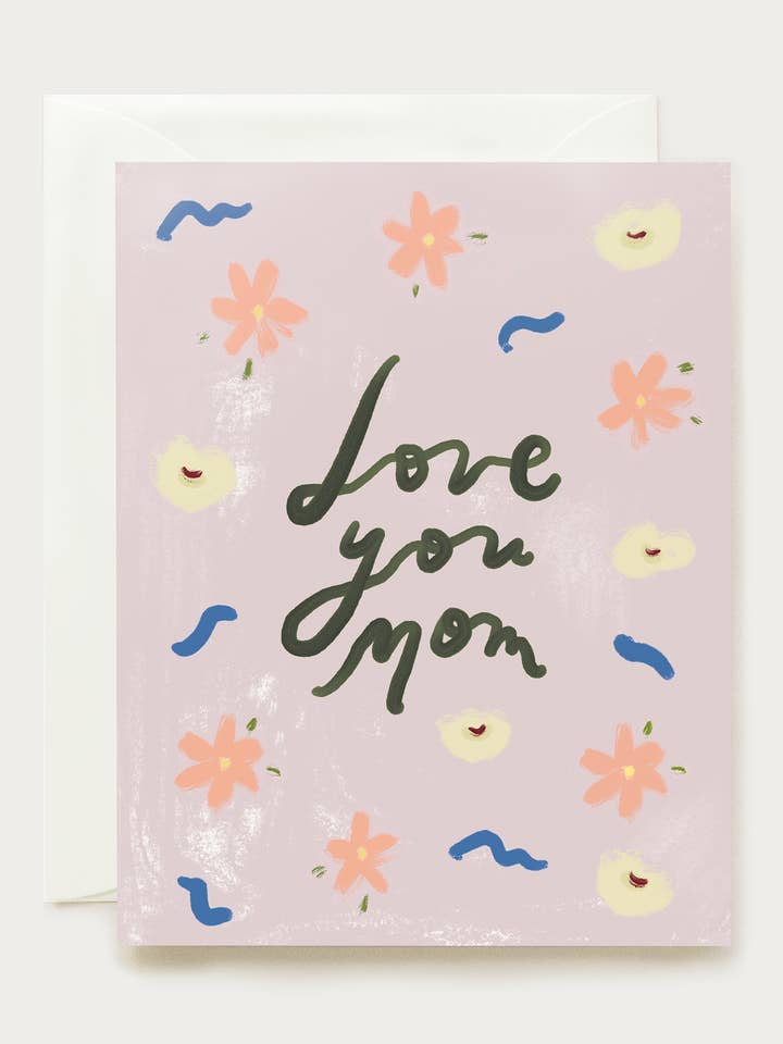 Love You Mom Daisies Card for wholesale by Our Heiday
