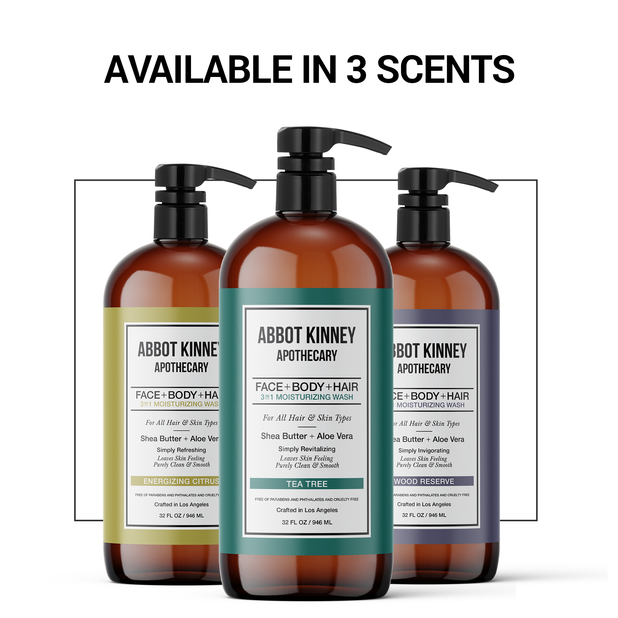 Abbot Kinney Apothecary - Wholesale 2-in-1 Shampoo & Body Wash - Men's - Men's 3 in1 Shampoo, Conditioner & Body Wash & Soap Tea Tree6