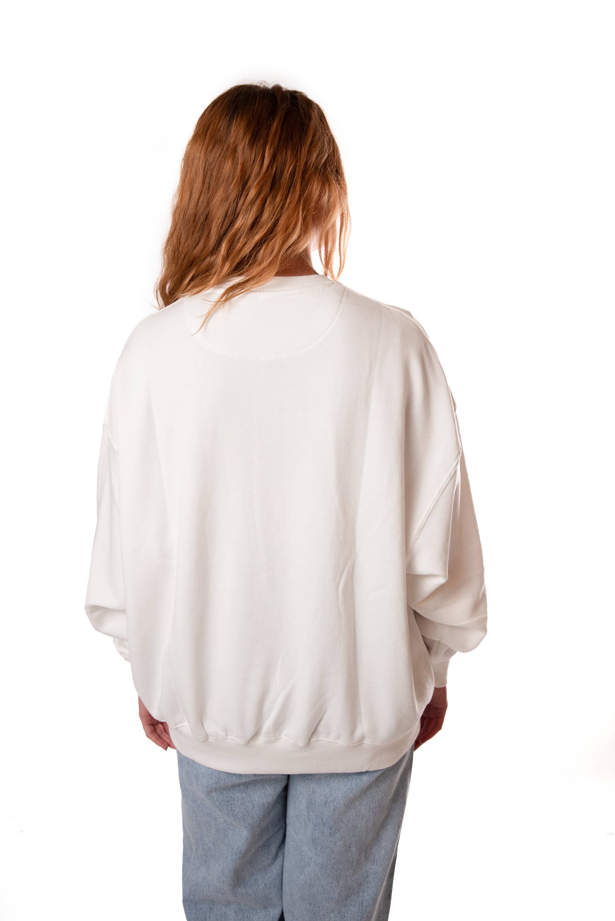 WHITE Vanderbilt Malone Multimedia OS Fleece Crew for wholesale on Faire0