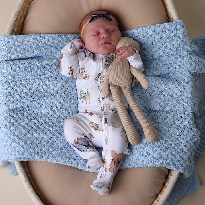 Snuggle Hunny - Wholesale Sleepsuit - Baby - Dragon Organic Snuggle Sleepsuit Zip Footie