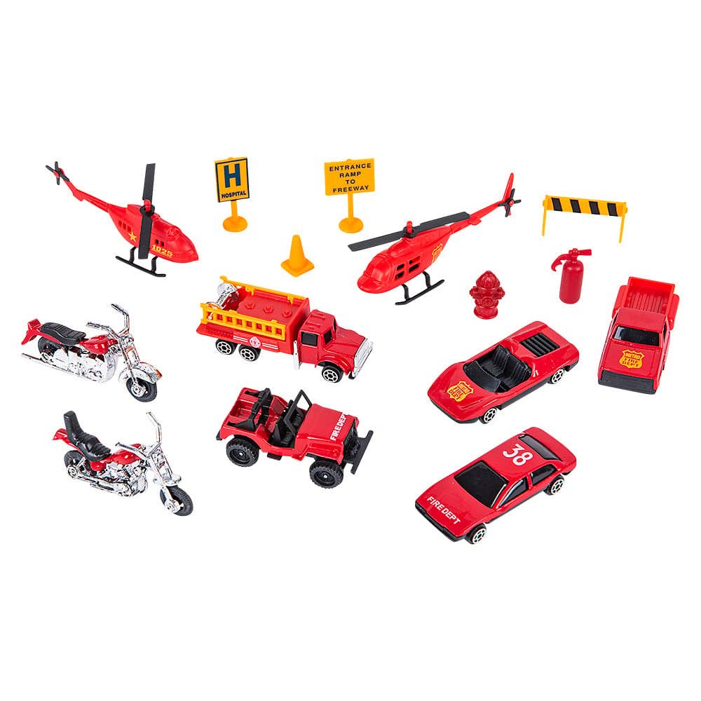 La Luna Bella - Toys - Wholesale Toy Car/Truck - Kids - DIE-CAST FIRE TEAM 15PC SET LLB Car Toys2