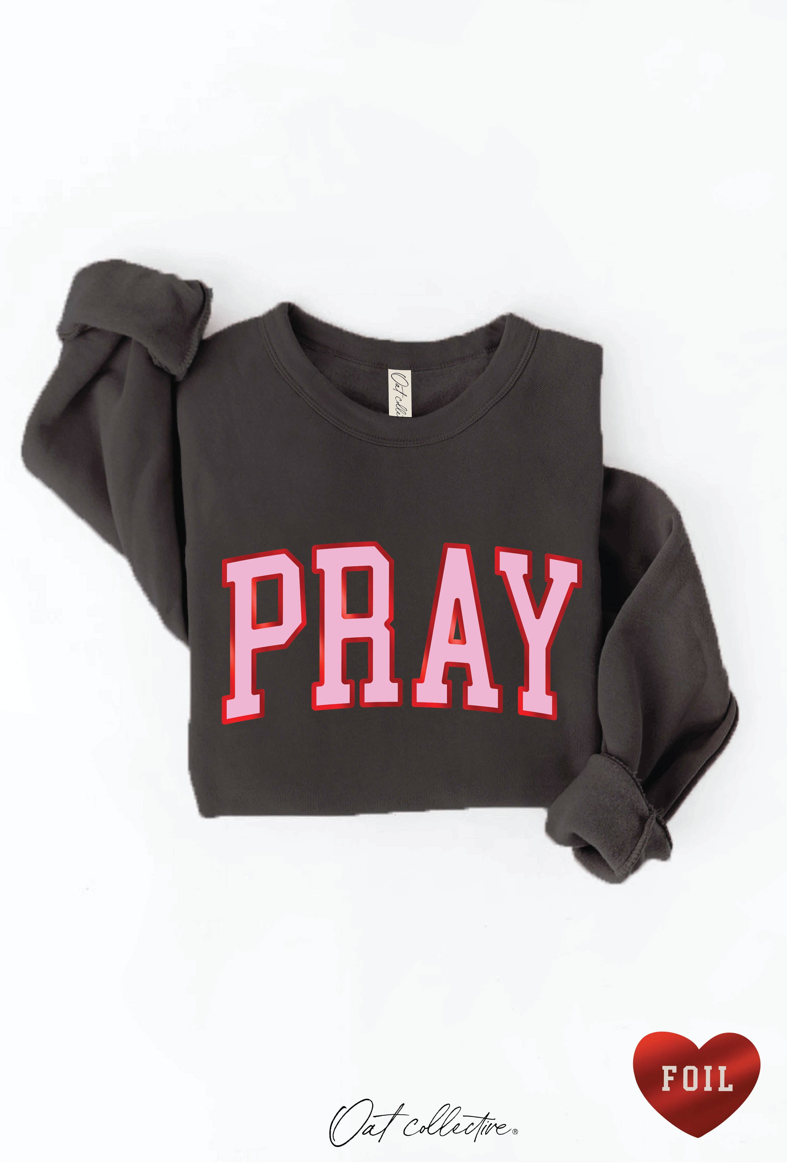 OAT COLLECTIVE - Vendita all'ingrosso Felpa stampata - Donna - Felpa con grafica PRAY FOIL19